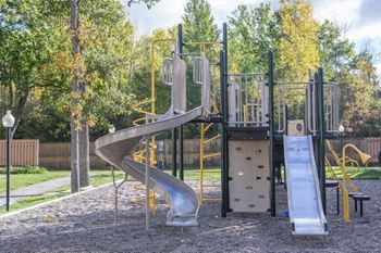 Tot lot at Forest Glen, Michigan, 48642